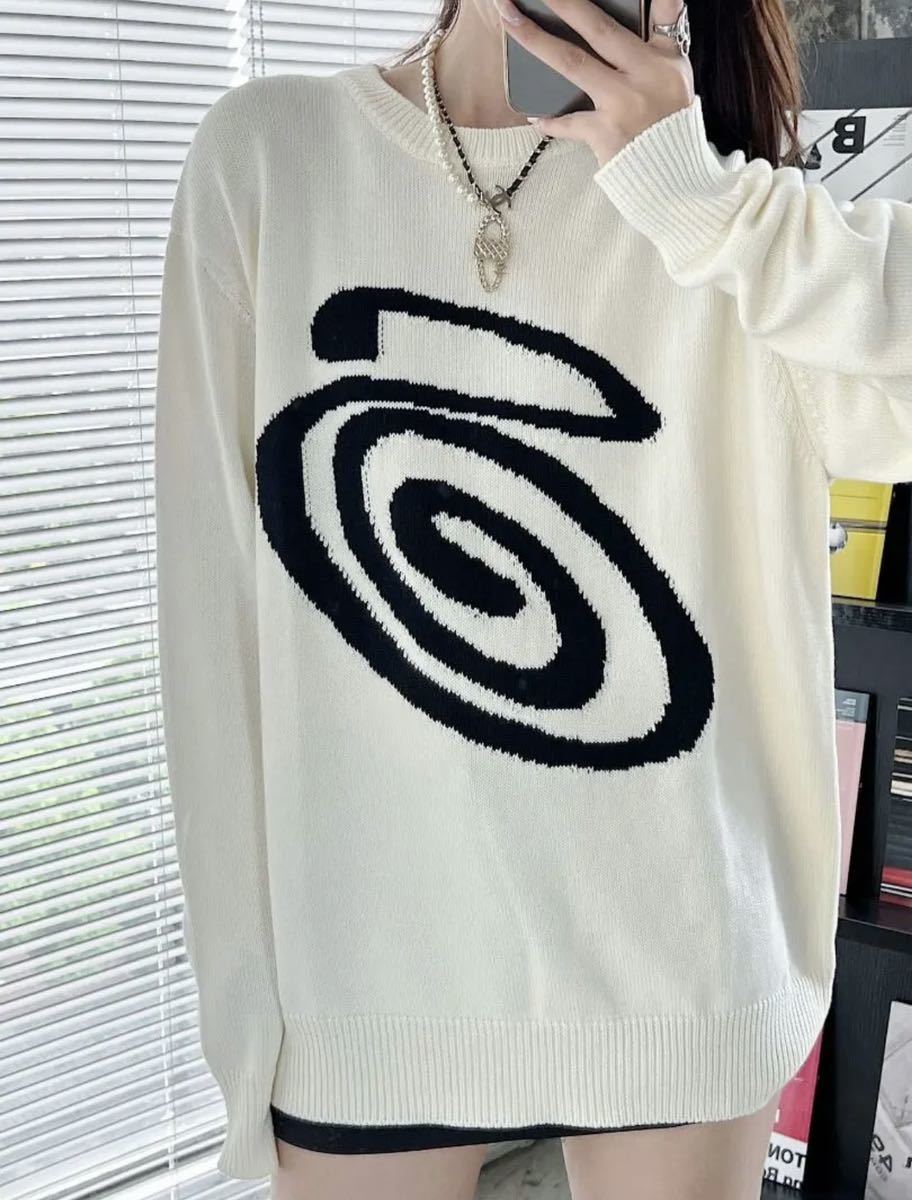 誠実 【stussy】curly s sweaterニット・セーター / size L - 通販 
