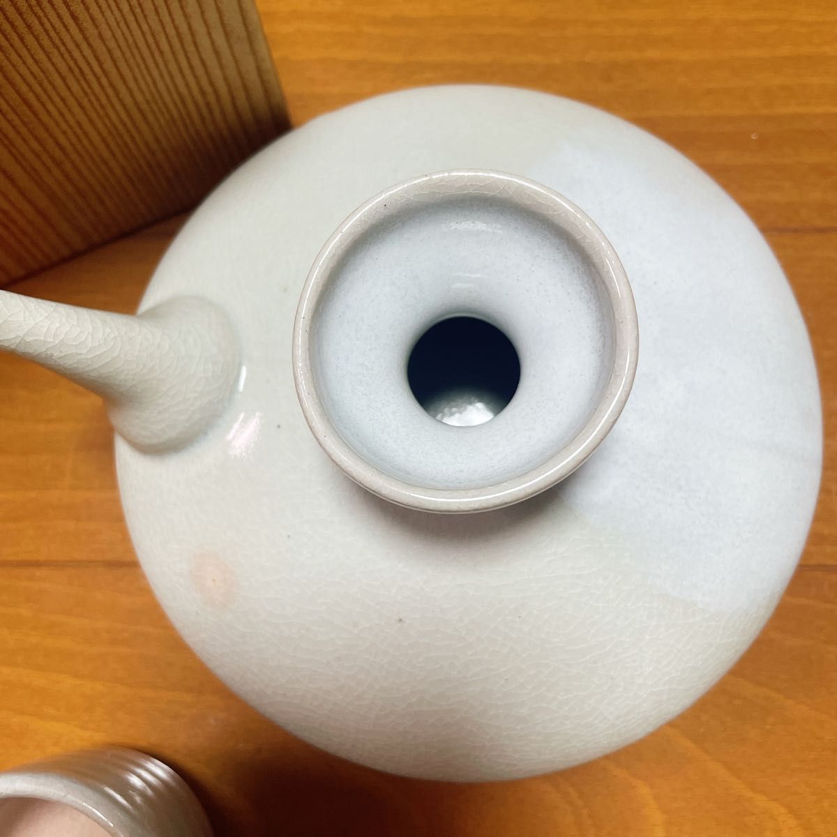 (1)萩焼 萩陶苑 正規品 姫焼 器 酒器 お猪口 おちょこ 酒 骨董品 焼物 七化け