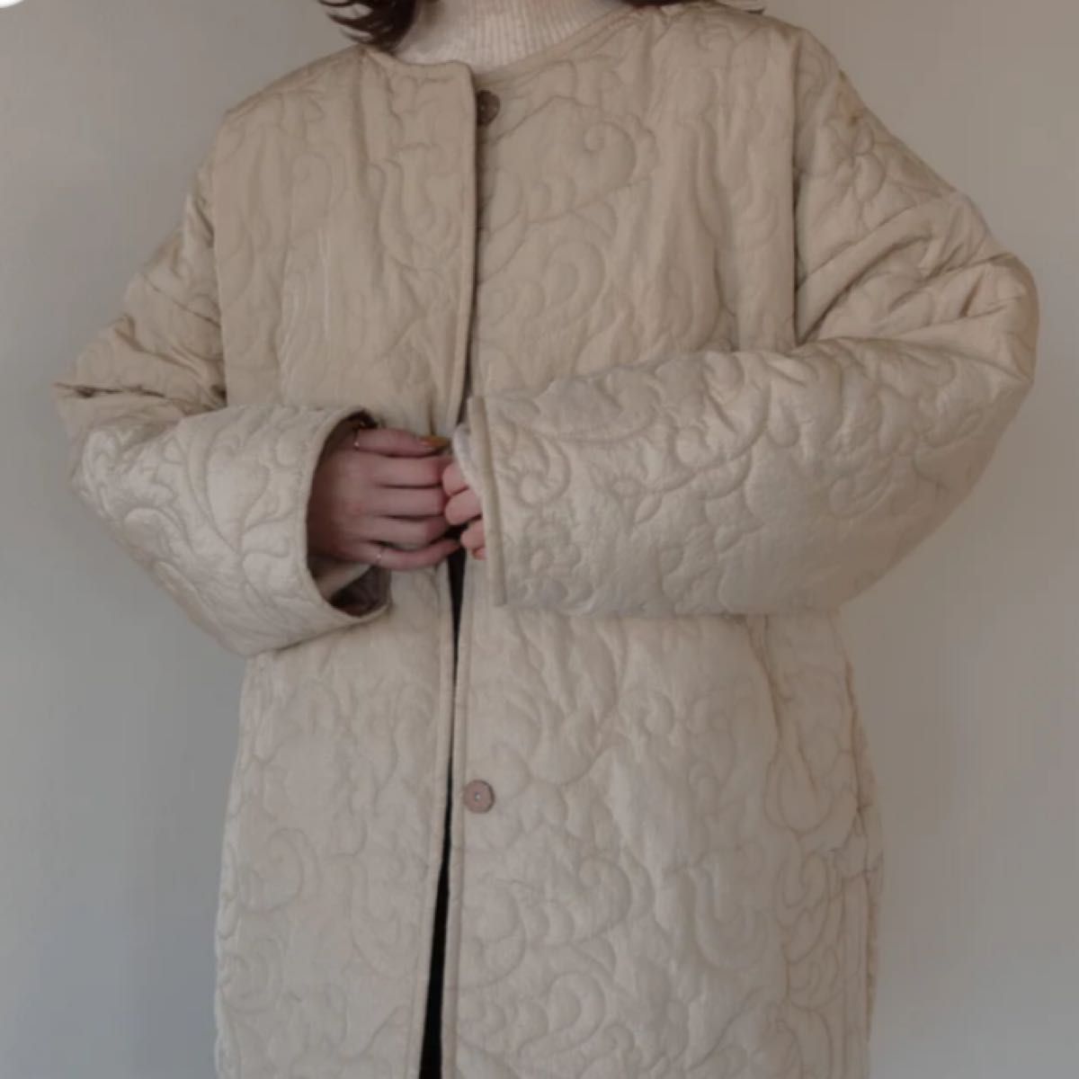 限定W特典付属 eaphi leaf jacquard quilting jacket - 通販 - www