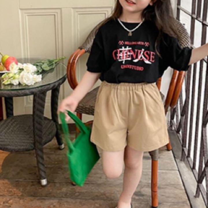 100cm ショートパンツ オールシーズン 着替えようズボン 半ズボン 子供服ズボン ベージュ 子ども服(女の子用) | basz-arq.com