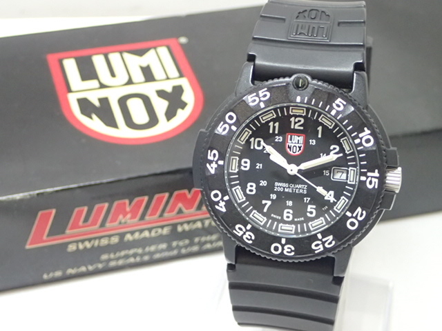 12115[T]LUMI NOXルミノックス/SERIES 3000/200ｍ/メンズ腕時計/ブラック