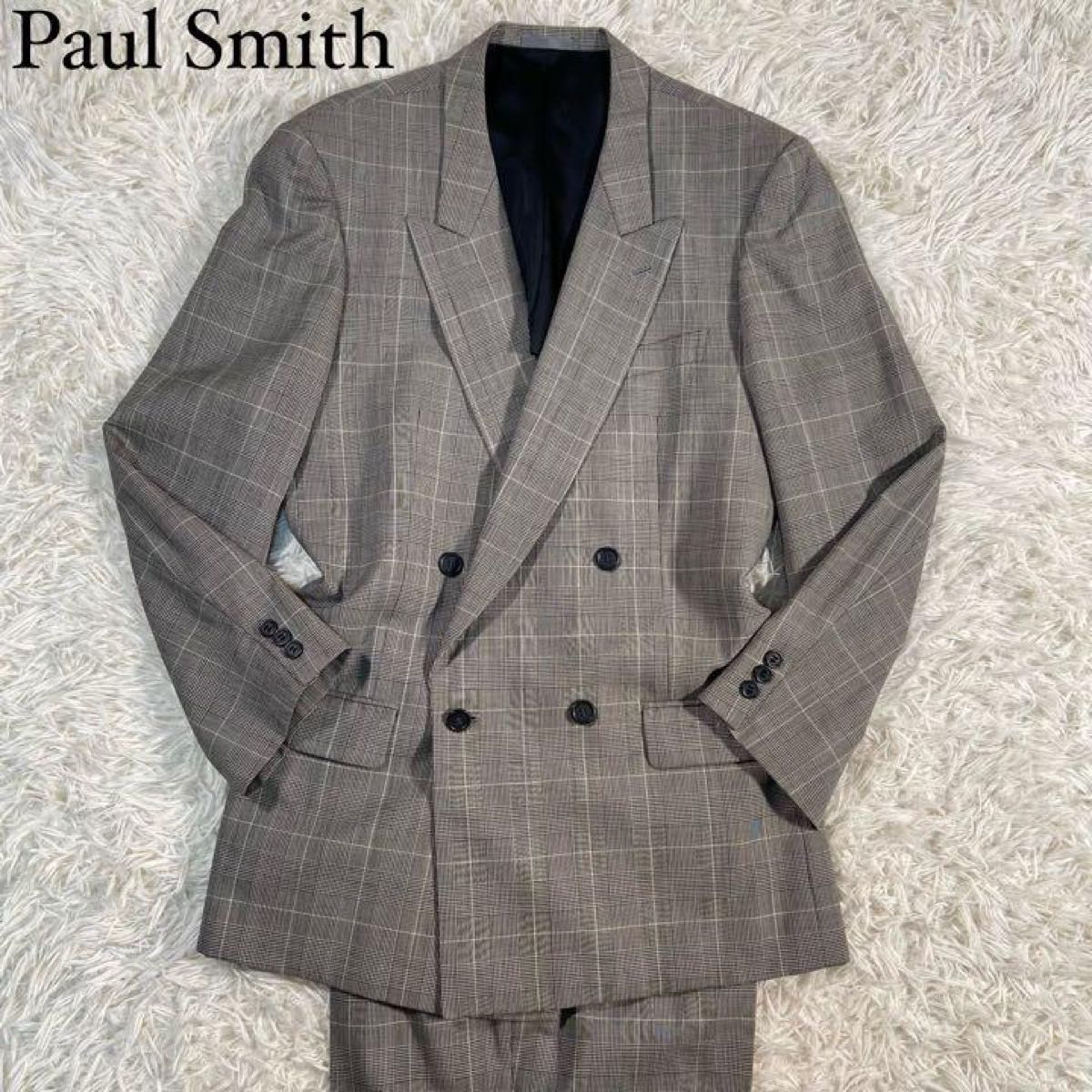Paul Smith スーツ　セットアップ　ジャケット　グレー　グレンチェック