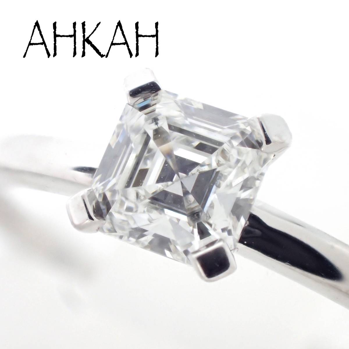  обычная цена 25 десять тысяч Ahkah AHKAH K18WG diamond 0.25ct Pledge кольцо письменная гарантия коробка подножка cut бриллиант 8 номер PE0064310200