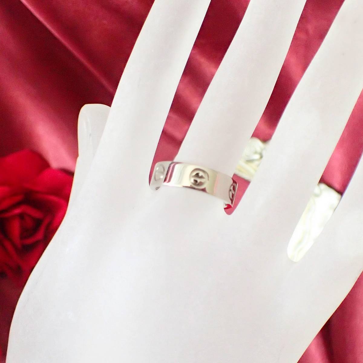 カルティエ Cartier K18WG ラブリング 52号 保証書 ギャランティカード