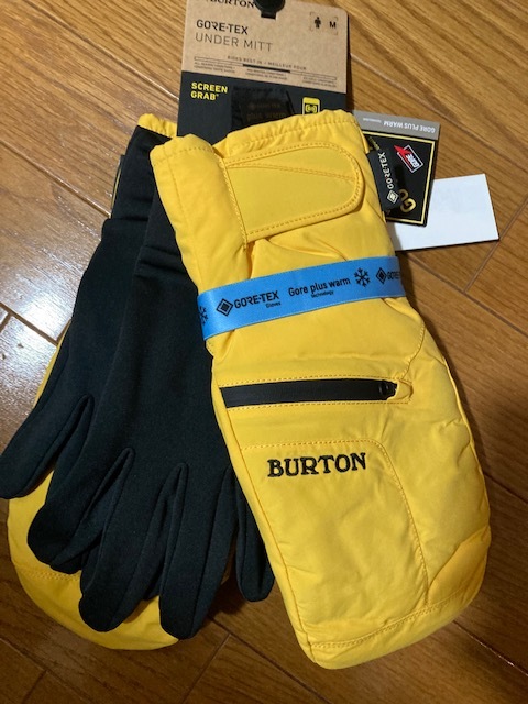 Burton Gore-Tex Under Mitten Glove Spectra Yellow XL グローブ mitt ミトン