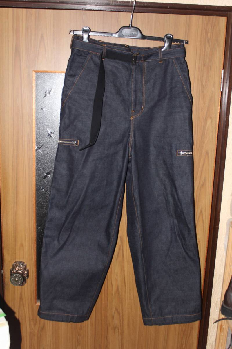 SACAI ベルテッドワイドデニム サイズ1 22SS www.dinh.dk
