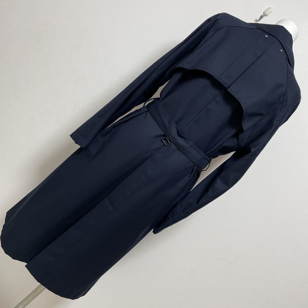 G-STAR RAW DUTY CLASSIC TRENCH trench coat ji- Star rou wool . navy unisex size S beautiful goods 