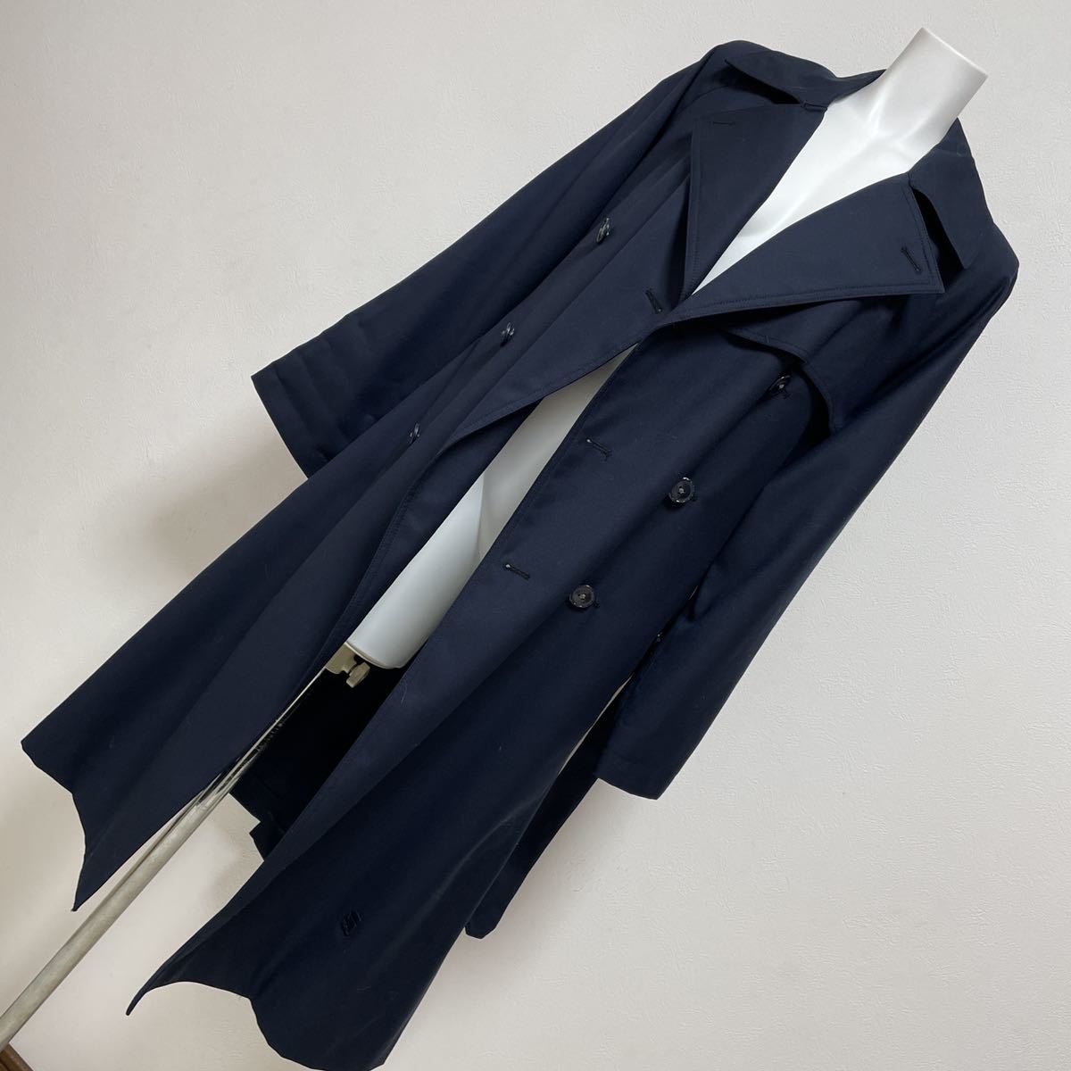 G-STAR RAW DUTY CLASSIC TRENCH trench coat ji- Star rou wool . navy unisex size S beautiful goods 