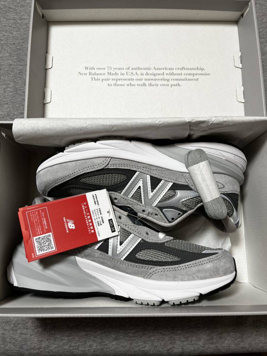 25.0 New Balance M990GL6 Grey US 5 ニューバランス 990v6 グレー