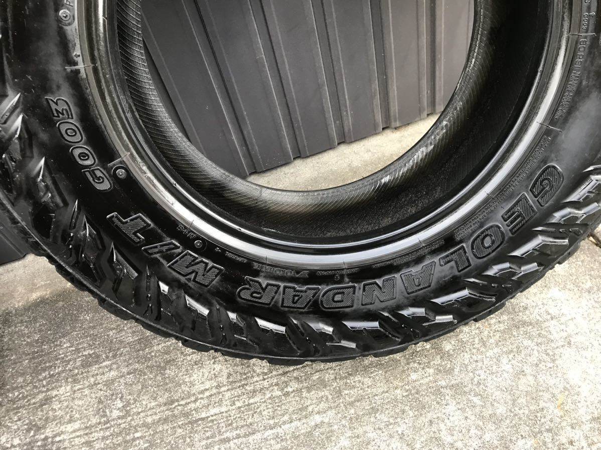 ヨコハマ 265/70R17 ジオランダー M/T G003 マッドタイヤ 4本セットプラドに 純正ホイールに履けます 22111402の画像10