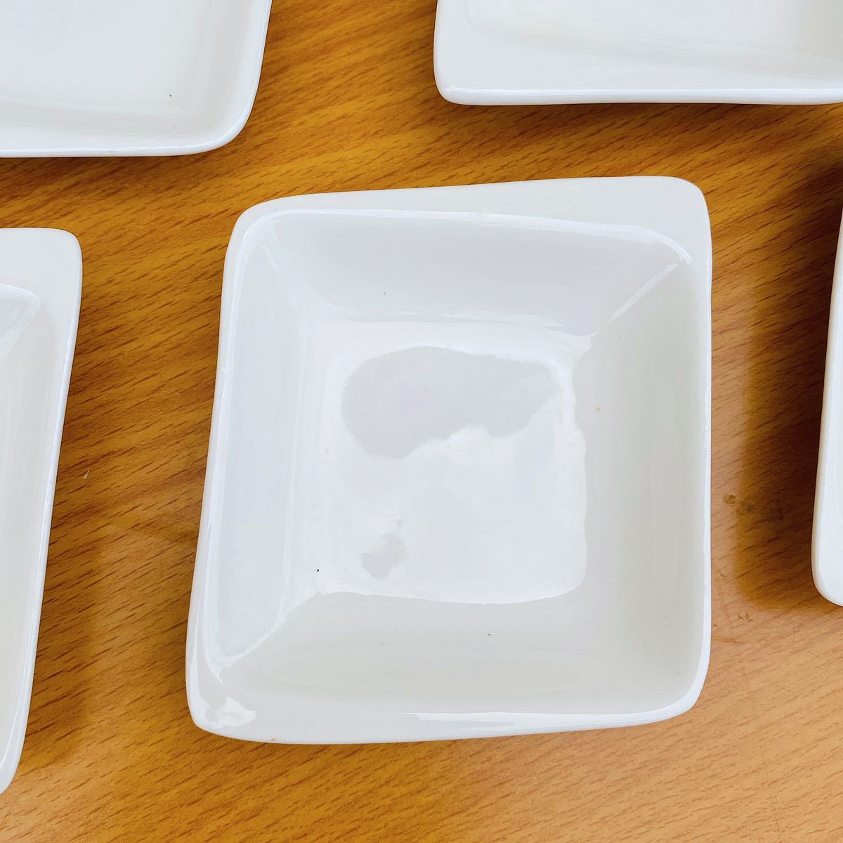 未使用 小皿/角皿 白/ホワイト 和食器/洋食器 陶器 10枚の画像4