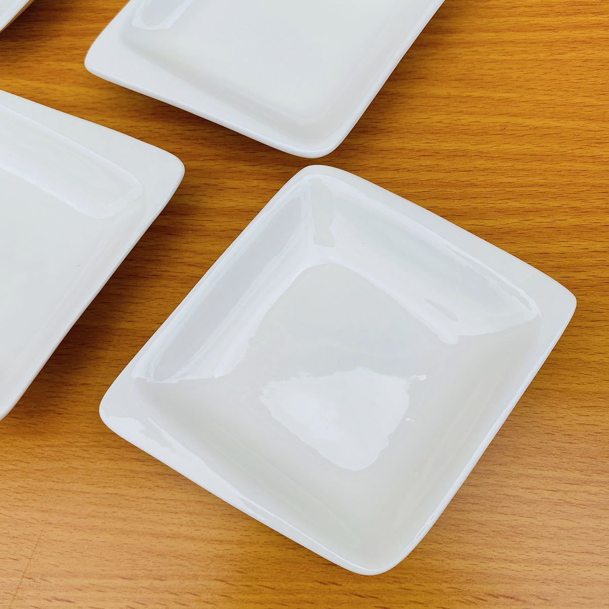 未使用 小皿/角皿 白/ホワイト 和食器/洋食器 陶器 10枚の画像3