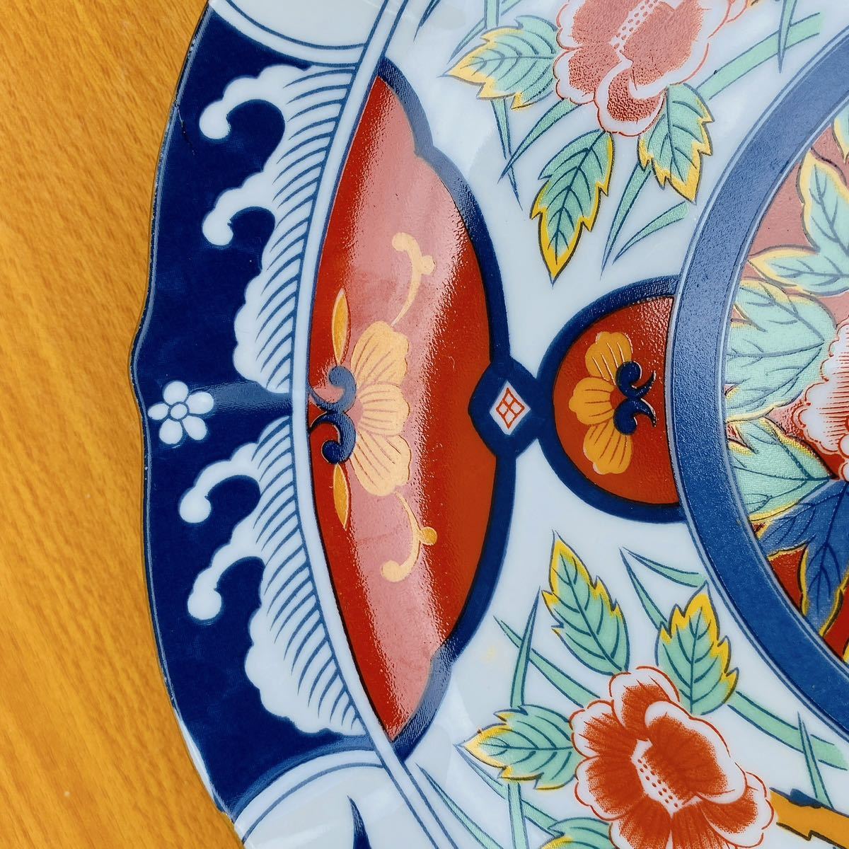 有田焼　 国扇　金彩/色絵　皿　日本の陶器　26.5㎝_画像4