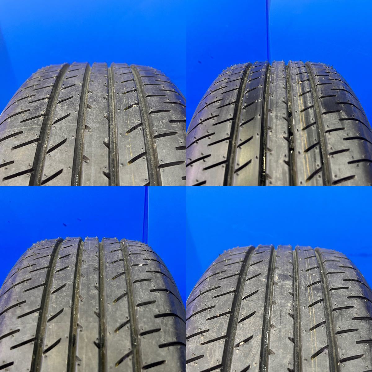 MK479 ★美品 バリ溝★ TOYOTA トヨタ アルファード 30 系 純正 アルミホイール 17inch 6.5J+33 ヨコハマ BluEarth E51 タイヤ付 4本セット_画像6