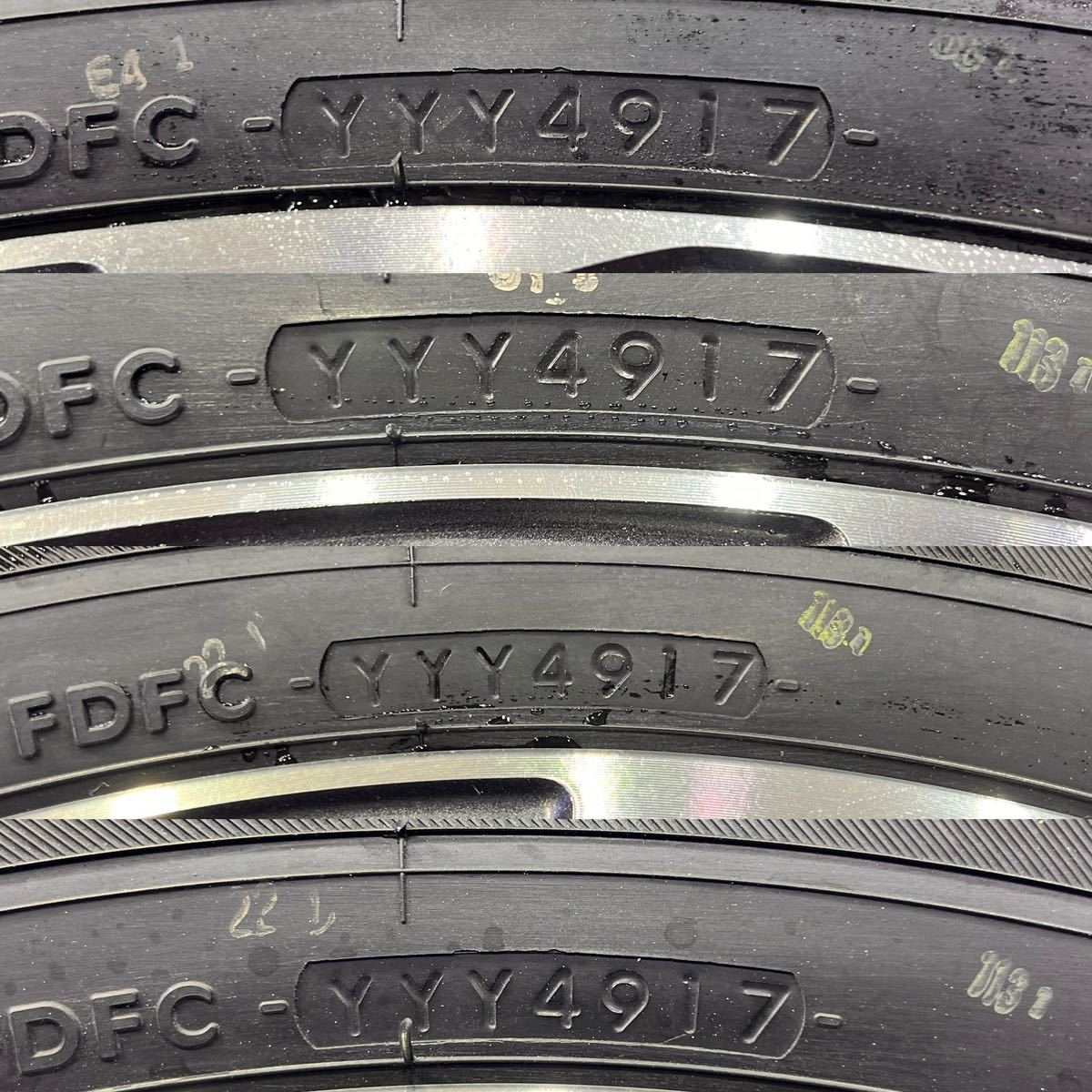 MK479 ★美品 バリ溝★ TOYOTA トヨタ アルファード 30 系 純正 アルミホイール 17inch 6.5J+33 ヨコハマ BluEarth E51 タイヤ付 4本セット_画像4