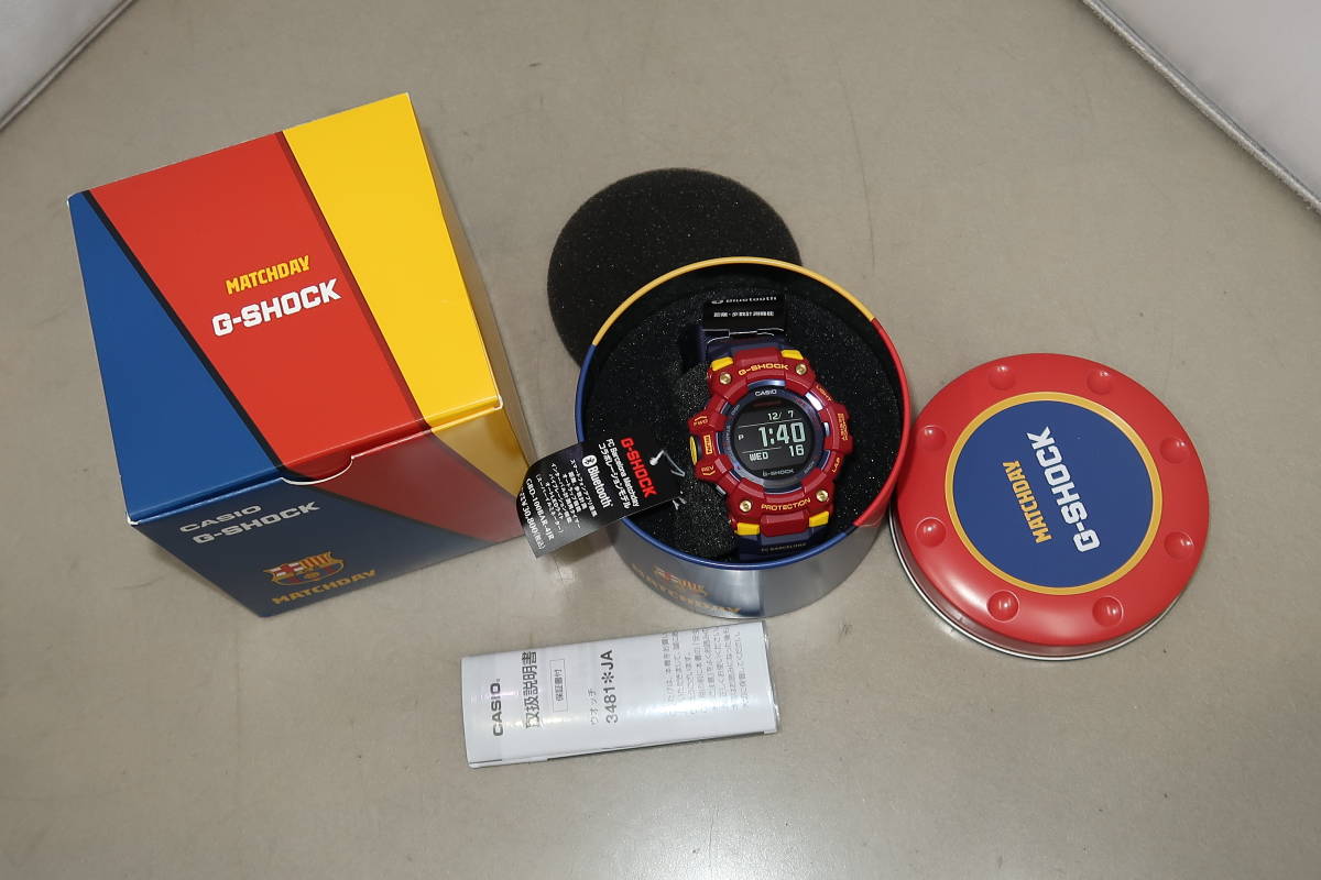 ■□未使用 G-SHOCK G-SQUAD FC Barcelona Matchday コラボレーションモデル GBD-100BAR-4JR□■