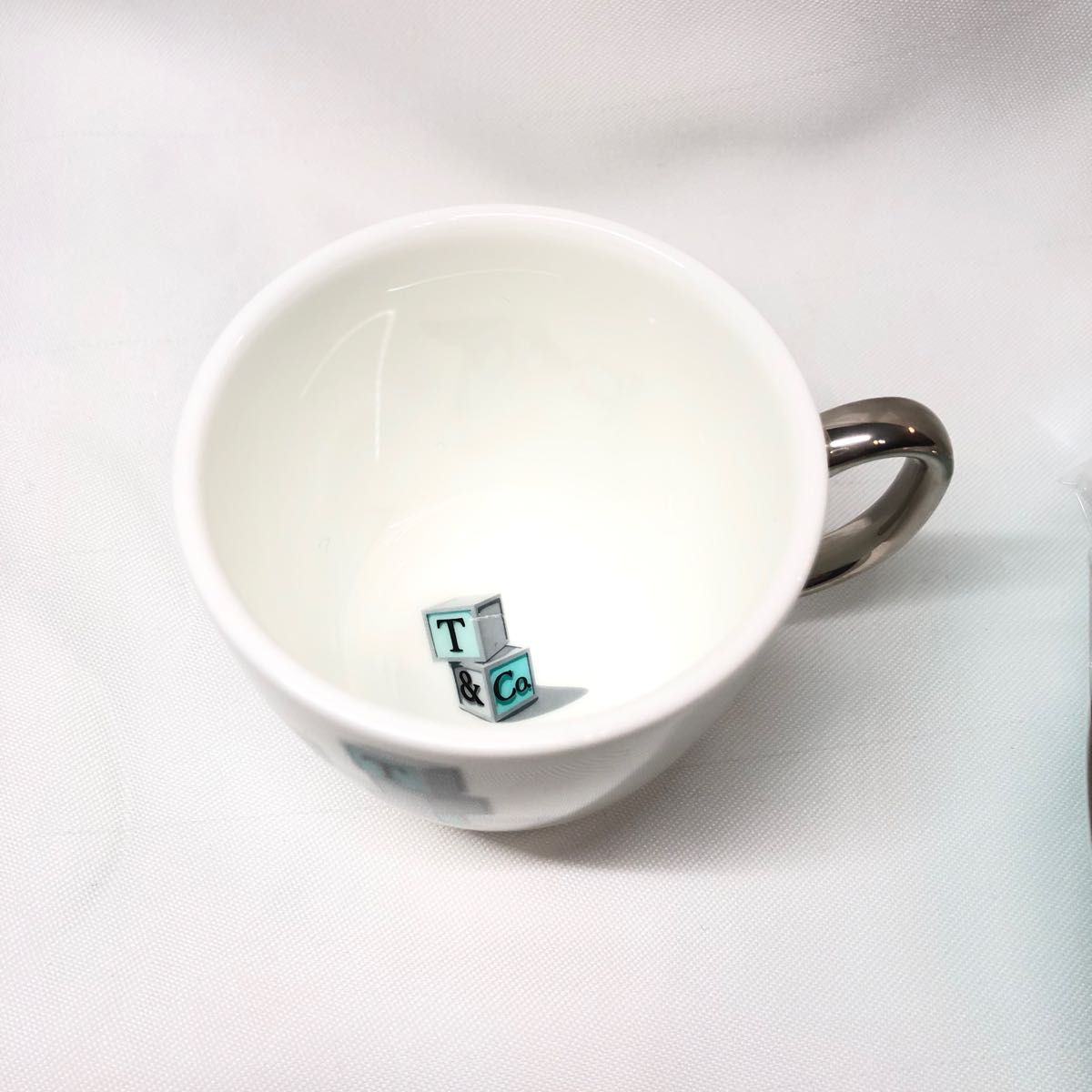 ティファニー Tiffany ベビー食器 セット マグカップ プレート(深皿) クマ ブロック ファインボーンチャイナ