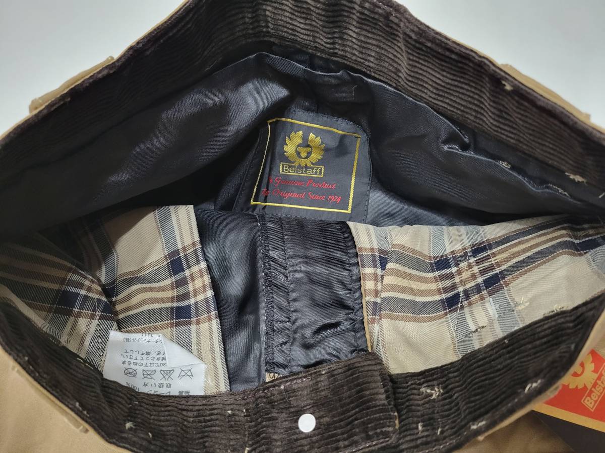 新品 Belstaff ROADMASTER WAXCOTTON ベージュ 46 M L程度 ベルスタッフ ロードマスター パンツ ワックスコットン ボトムス_画像7