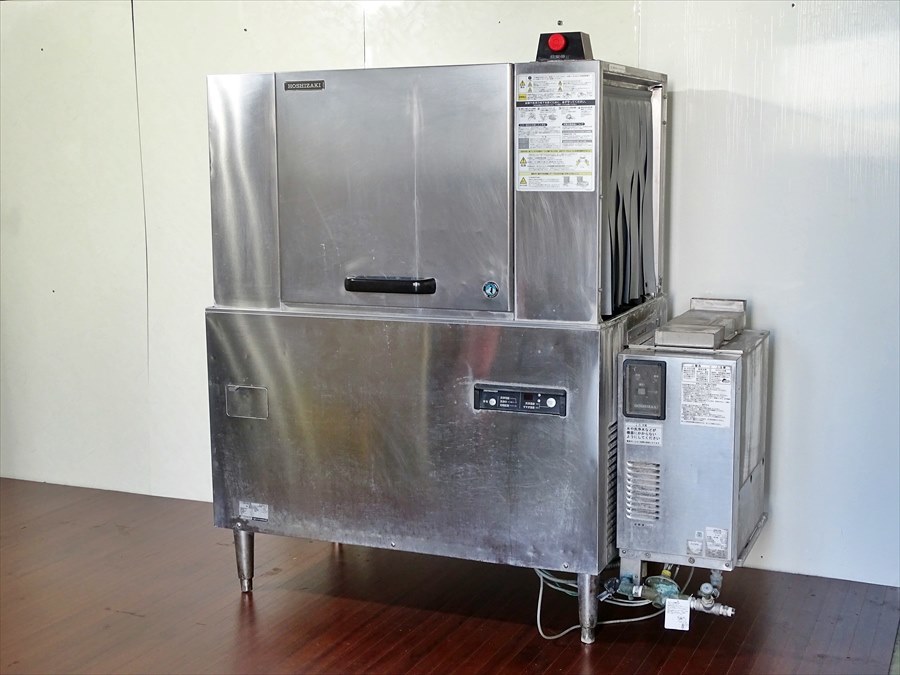 超格安一点 山口)ホシザキ 業務用食器洗浄機 HM14C ▲BIZ1988UK 2009年製 60Hz(西日本仕様) 三相200V LPガス(プロパン)用 JWE-2400CA-L 食洗機 食器洗浄機