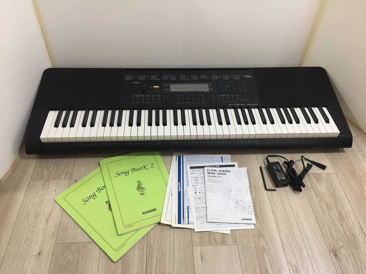 【2】【AJ】CASIO(カシオ) 76鍵盤 電子キーボード WK-245 [ベーシック] 1212k 1114-12640-20980