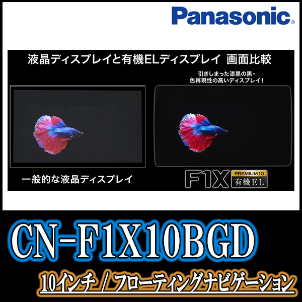 シフォン(LA650F・R1/7～現在 *2)専用セット　Panasonic/CN-F1X10BGD　10インチ大画面ナビ(Blu-ray可/配線・パネル込)_画像3