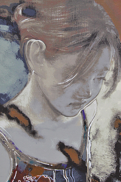 柏本龍太「Sheis She Was」リトグラフ 美人画 大阪 - educativaosasco