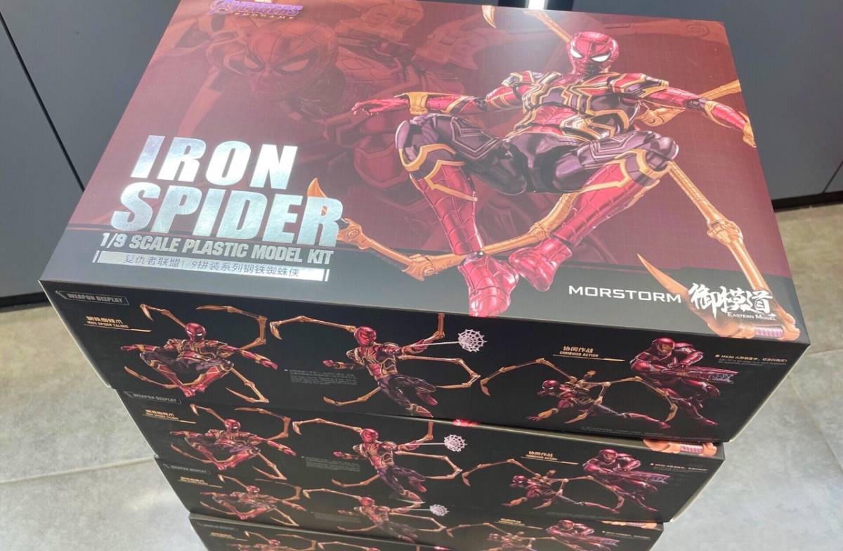 御模道 1/9 アイアン スパイダーマン DX版 アベンジャーズ 新品未開封 正規品 マーベル プラモデル スパイダー アイアンマン_画像8