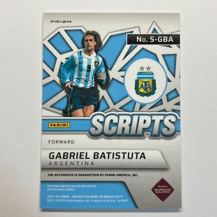 正規通販】 PANINI ガブリエル バティストゥータ 直筆サイン ...