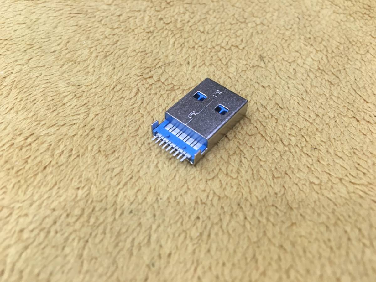 (1) USB プラグ 3.0規格 コネクタ タイプA オス 1個 新品未使用_画像3