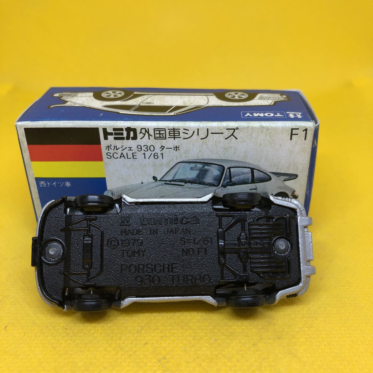 トミカ 日本製 青箱 F1 ポルシェ 930ターボ 当時物 絶版 ①(乗用車 