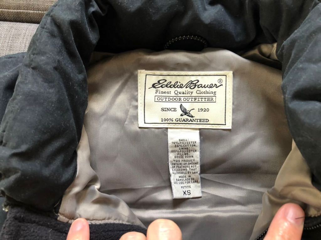 EddieBauer エディーバウアーダウンベストXSサイズ(グースダウン