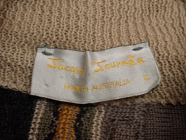 Jacques Journee 3Dニット・LL□オーストラリア製/大きいサイズ/立体編み/ウール/@A1/22*12*3-10_画像9