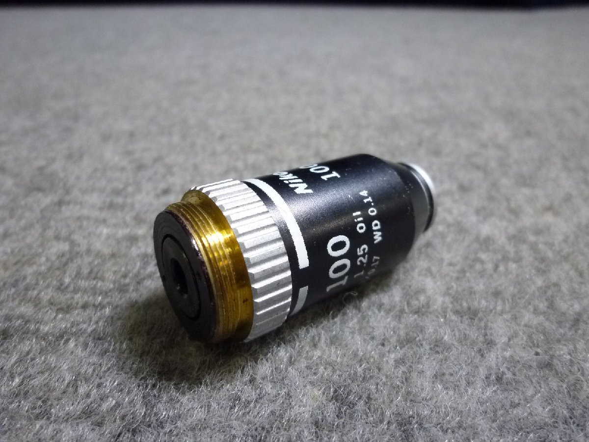 ▲ Nikon ニコン 100 1.25 Oil 160/0.17 WD 0.14 顕微鏡 対物レンズ ▲ 67_画像3