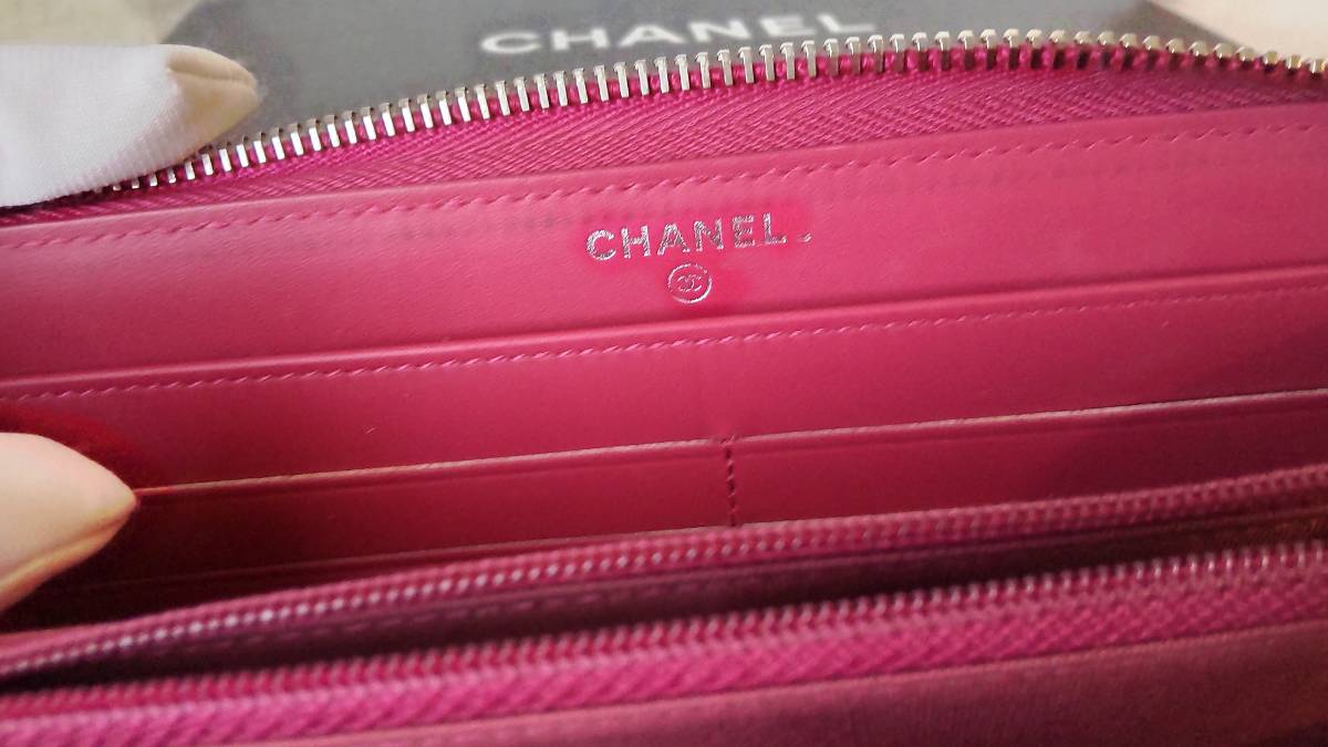 極美品【CHANEL】シャネル ココマーク ラウンドジップ ブリリアント
