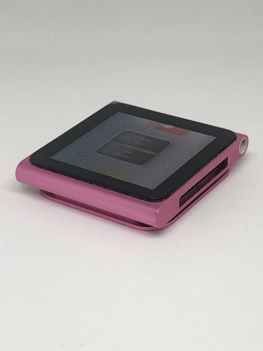 オーディオ機器 ポータブルプレーヤー 【新品バッテリー交換済み 完動品】 Apple iPod nano 第6世代 16GB ピンク 中古品