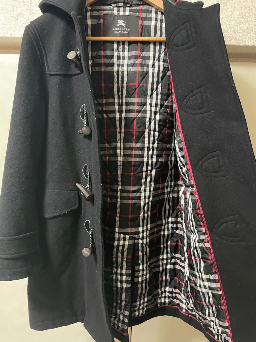 極美品 バーバリーブラックレーベル BURBERRY BLACK LABEL ダッフル