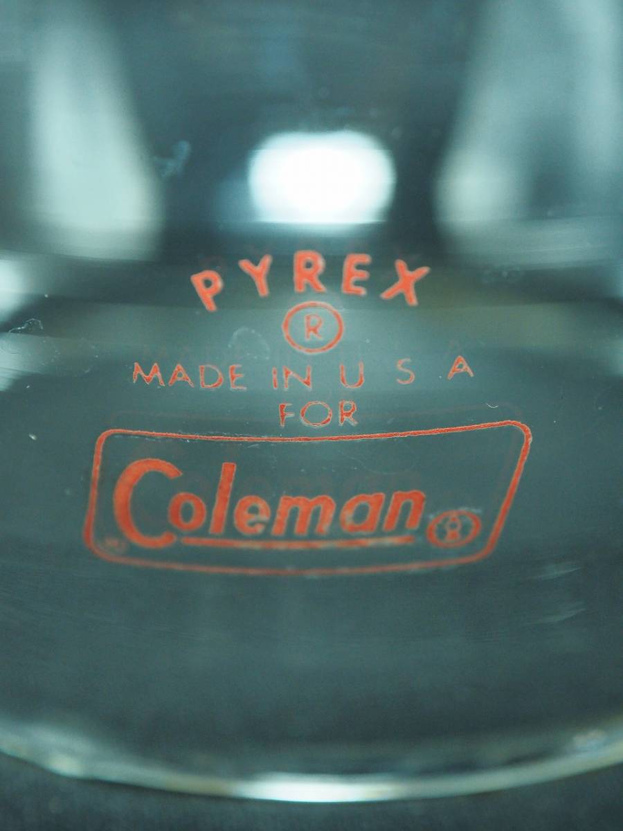 Coleman PYREX コールマン パイレックス グローブ レッドレター 赤文字 200A　s05_画像1