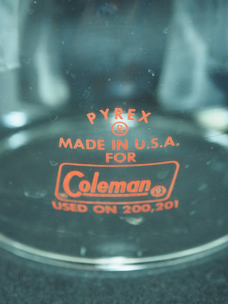 Coleman PYREX コールマン パイレックス グローブ レッドレター 赤文字 200A　s09