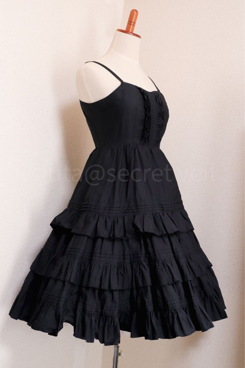 Victorian maiden コットンアンダードレス ブラック ジャンパー