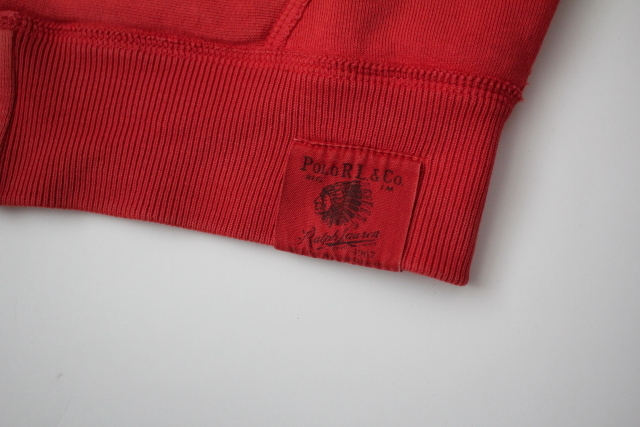 【Polo by Ralph Lauren】ラルフローレン　ジップパーカー　フーディー　赤系　USED　Mサイズ　スウェット_画像3