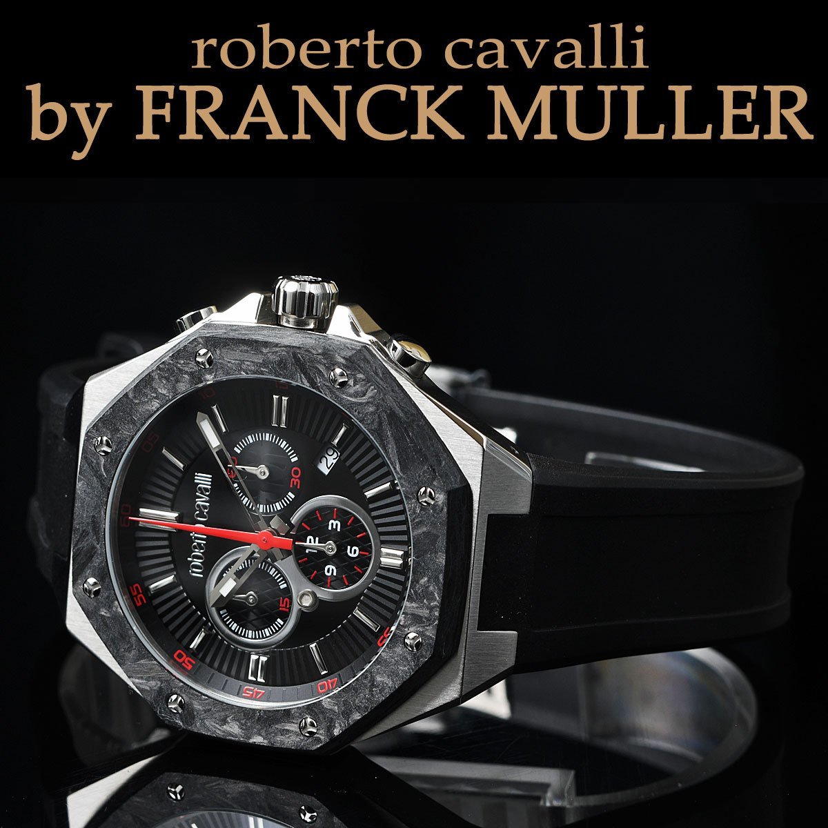 新作商品 自動巻 腕時計 robert cavalli by FRANCK MULLER 腕時計