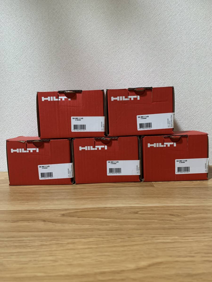 ヤフオク! - 即決 HILTI ヒルティ アンカー 100個入×5箱 500...