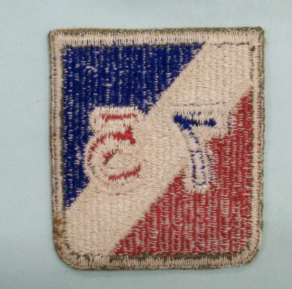 実物 WW2 米陸軍 第75歩兵師団 肩章 US ARMY 75TH INFANTRY DIVISION SHOULDER PATCHE エッジカットの画像4