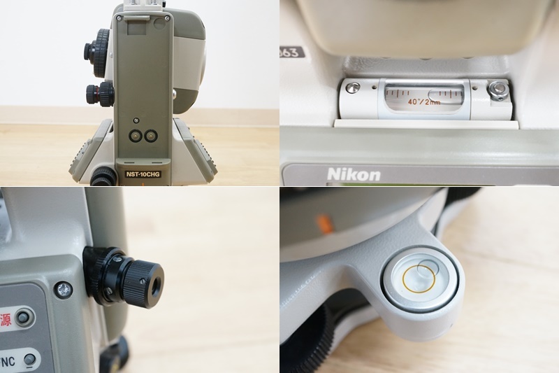 前ダ:【ニコン/Nikon】スーパーセオドライト NST-10CHG 測量機器 トータルステーション SUPER THEODOLITE ケース付き ★送料無料★_画像5