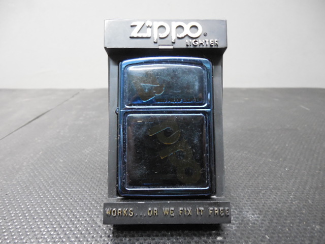 Zippo・ライター・ビンテージ・Zippoロゴタイプ・ブルーメッキ / 刻印 K IX ・1993年頃～_画像3