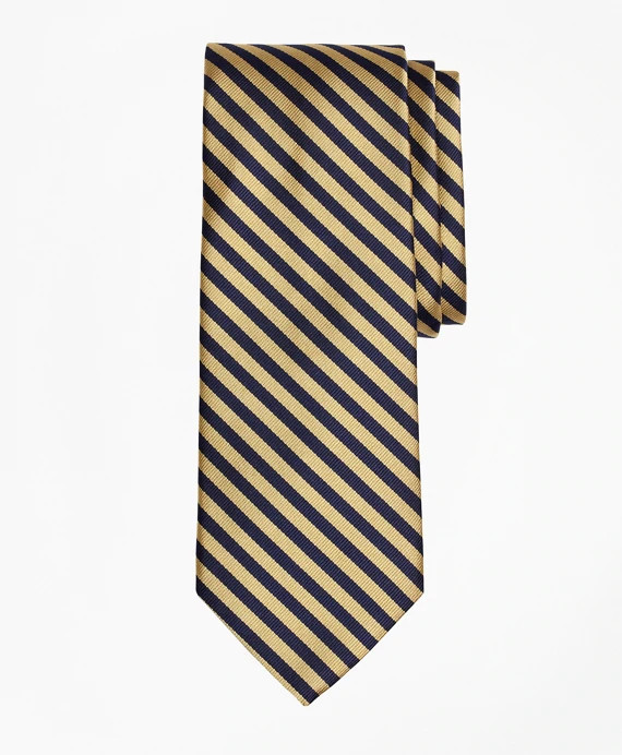 BROOKS BROTHERS ブルックスブラザーズ BB#5 Rep Tie Gold Navy