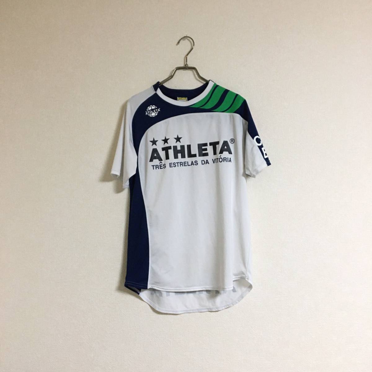 アスレタ ATHLETA プラクティスシャツ 速乾Tシャツ Ｓサイズ ホワイト_画像1