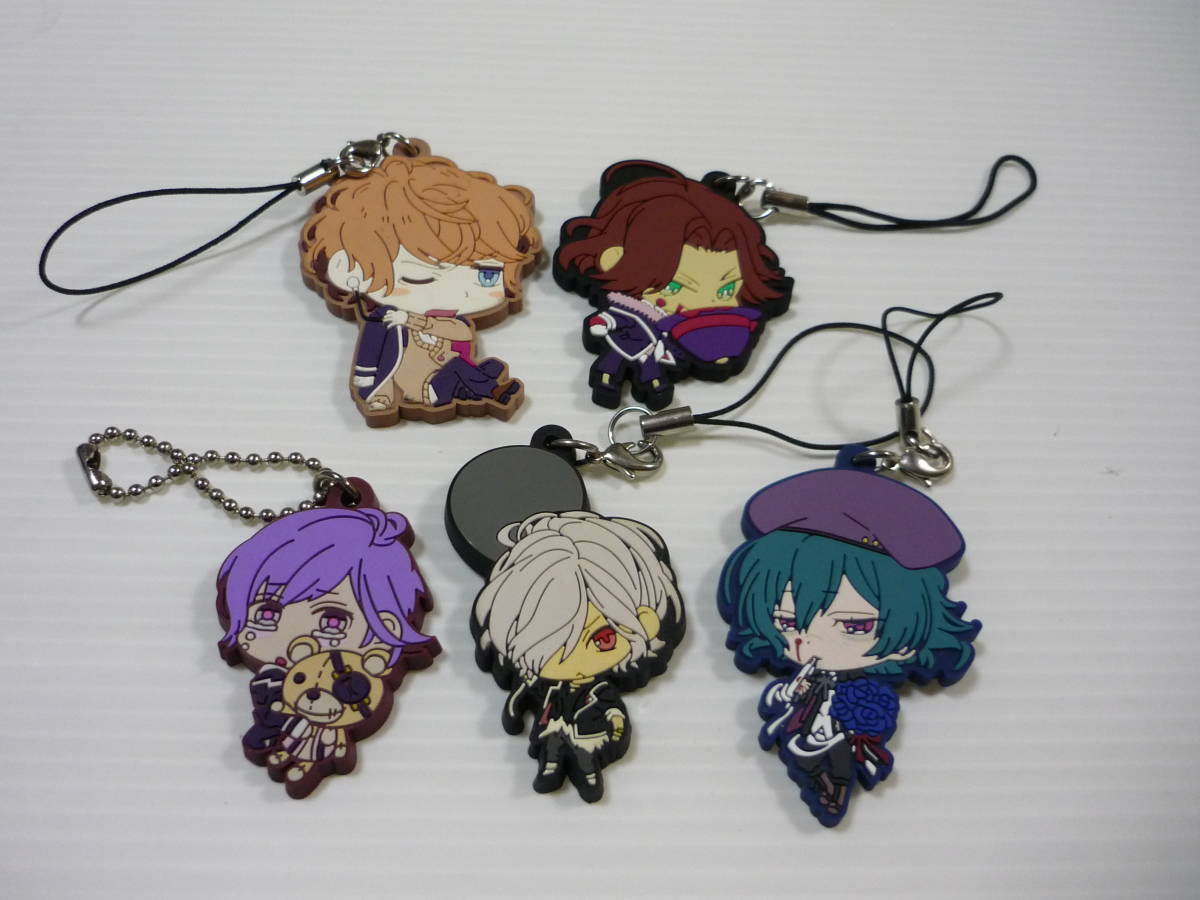 【送料無料】アニメグッズ 5個セット DIABOLIK LOVERS ストラップ ディアボリックラバーズ / まとめ マスコット ラバー ストラップ