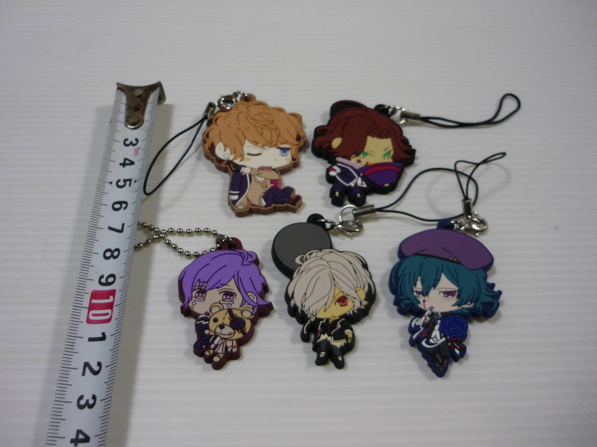 【送料無料】アニメグッズ 5個セット DIABOLIK LOVERS ストラップ ディアボリックラバーズ / まとめ マスコット ラバー ストラップ