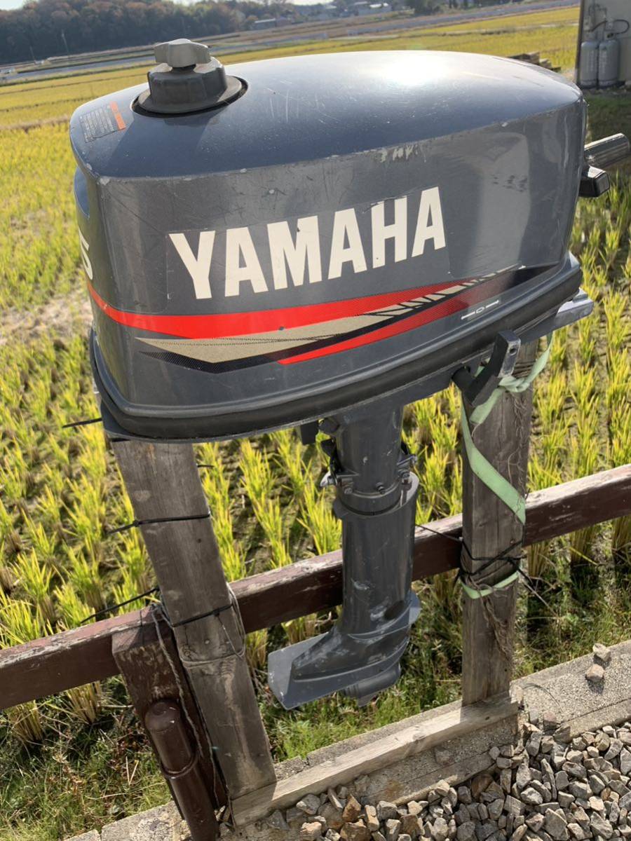 愛知　直接取引大歓迎　実働　動画有り　YAMAHA ヤマハ 船外機 6E3 5馬力エンジン ミニボート　ゴムボート2サイクル おまけ付き